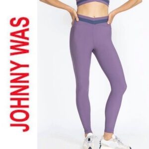 NWT. $88R Johnny Was Calme Leggings. High Waist. Full Length 36”